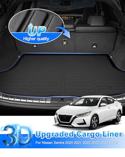 Cartist Floor Mats and Cargo Liner Fit for Nissan Sentra 2020 2021 2022 2023 2024 2025 2026 All Weather Floor Mat for Nissan Sentra Accessories Heavy Duty Carpet Protection - size: 5)Nissan Sentra【20-26】