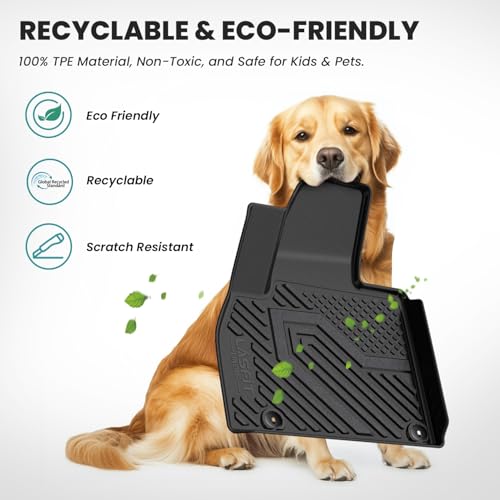LASFIT Floor Mats & Trunk Mat with Backrest Mat for Honda Pilot 2023-2025 2026, Split & One-Piece Foldable Seating All Weather TPE Floor Liners 1st & 2nd & 3rd Row & Cargo Mat with Seatback Mat, Black - style: 5）For Honda Pilot | ‎2023-2026 | Combo Set