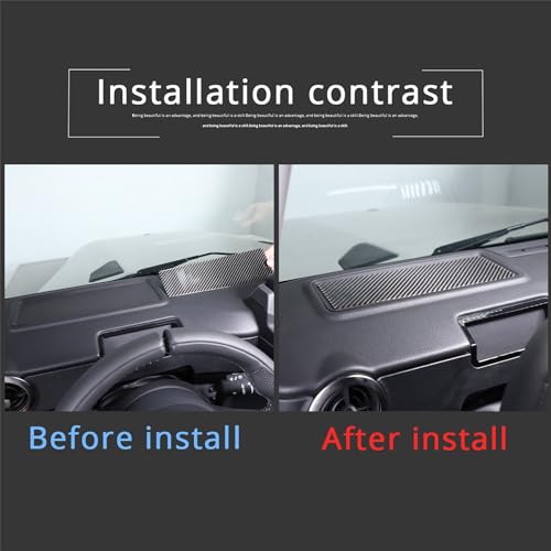 Car Center Console Panel Cover Trim Compatible with INEOS Grenadier 2020-2024 Soft Carbon Fiber Anti-Scratch Panel Frame Protection Interior Accessories