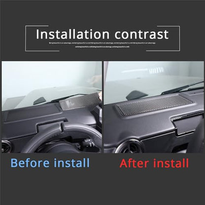 Car Center Console Panel Cover Trim Compatible with INEOS Grenadier 2020-2024 Soft Carbon Fiber Anti-Scratch Panel Frame Protection Interior Accessories