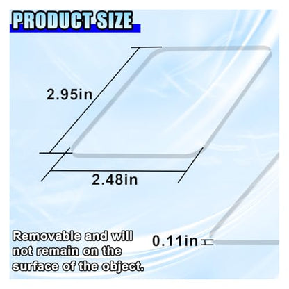 Car Dashboard Anti-Slip Mat, 2.95" x 2.48" Transparent Traceless Auto Dash Sticky Gel Pad, Washable & Reusable Double-Sided Gripping Pad for Vehicle, Office, Home (10PCS) - size: 10PCS
