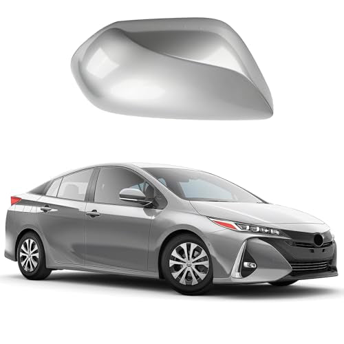 Left Driver Side Car Mirror Cap Cover Compatible with Toyota Prius 2016 2017 2018 2019 2020 2021, Direct Replacement, 87945-47060, Gray - color: gray, size: Left