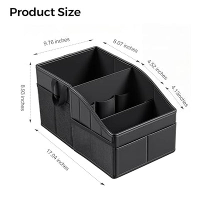 WHHMK Car Storage, Sturdy Leather Car Backseat Organizers, Support Up to 33 LB of Weight Automotive Front Seat Organizer, Floor Organizer and Storage Used for SUV Truck Toy Snack Water Bottle Holder