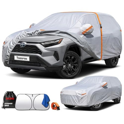 Car Cover Waterproof All-Weather,Heavy-Duty Outdoor Full Exterior Automobiles SUV(Length 182-190 inch) with Windshield Sun Shade Universal Fit Toyota RAV4,CRV,Model Y,Q5,Equinox,Rogue etc - size: Fit SUV Jeep 182-190 inch(YL)