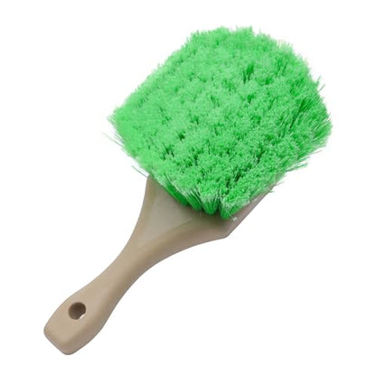 Nanoskin Pro-Grade 8.5" Car Detailing Brush - Durable Green Polystyrene Flagged Bristles, Acid Resistant, Gentle Surface Cleaning, Auto Wash, Tire & Wheel Scrub, Professional Automotive Detailer Tool - size: 8.5"