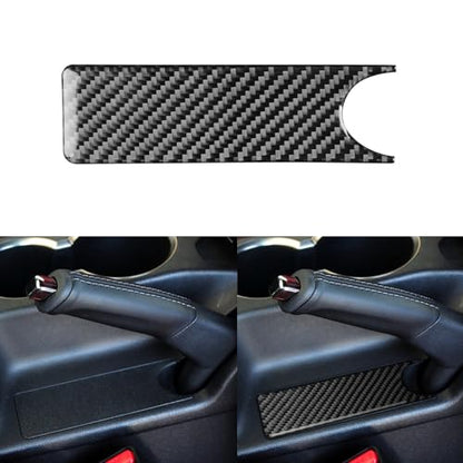 Parking Brake Cover Handbrake Panel Trim Stickers Decals Real Carbon Fiber Compatible with Hyundai Genesis Coupe 2013 2014 2015 2016 Interior Accessories - color: Handbrake Panel