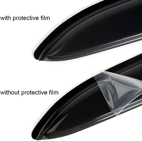 4Pcs Side Window Wind Deflector, Out-Channel Tape-On Dark Smoke Nice Rain Guards Set, Window Visor Compatible with 2014-2020 Chevy Impala 94991 - size: for 2014-2020 Chevy Impala