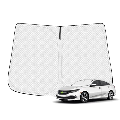 Canvcle Windshield Sun Shade for 2016-2021 Honda Civic 10th Gen Accessories Thicken 6-Layer Front Window Sunshade Cover Sun Visor Protector Foldable Block UV Rays Keep Vehicle Cool - size: 1PCS Honda Civic 10th Gen 2016-2021
