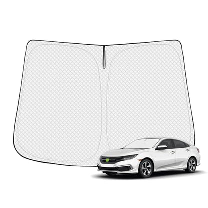 Canvcle Windshield Sun Shade for 2016-2021 Honda Civic 10th Gen Accessories Thicken 6-Layer Front Window Sunshade Cover Sun Visor Protector Foldable Block UV Rays Keep Vehicle Cool - size: 1PCS Honda Civic 10th Gen 2016-2021