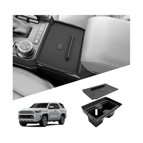 SKTU 2025 2026 4Runner Center Console Organizer for 2025 2026 Toyota 4Runner/ 2024-2026 Toyota Tacoma Center Console Cup Holder Privacy Storage Box 2025 2026 4Runner Accessories Cup Holder - color: 4Runner/Tacoma Privacy Cup Holder