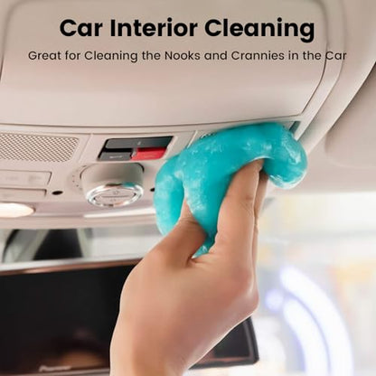 Car Cleaning Gel Clean Putty, Universal Car Interior Cleaner Slime, Perfect Cleaning Kit Supplies, Auto Detailing Tools Accessories, Dust Remover Gifts for Men Women Blue