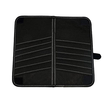 Car CD Holder Storage Case, Car Truck SUV Visor Organizer with Free Napkins, Personal Belonging and Registration, Document, Ticket Storage Pouch and 14 Pocket CD