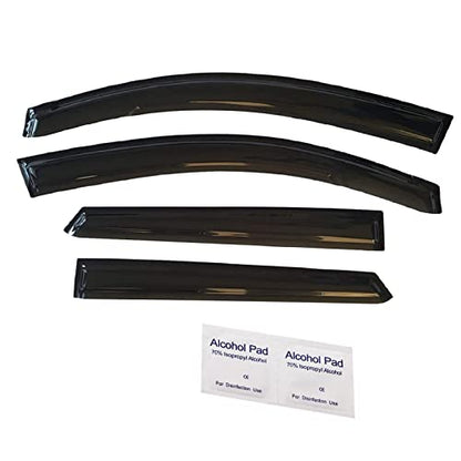 2016-2021 Tape-on Rain Guards for Hyundai Tucson Side Window Deflector Visors SEL Value Limited Sport Ultimate SE Durable Tinted Vent Shade 2017 2018 2019 2020 - size: For Hyundai Tucson 2016-2021