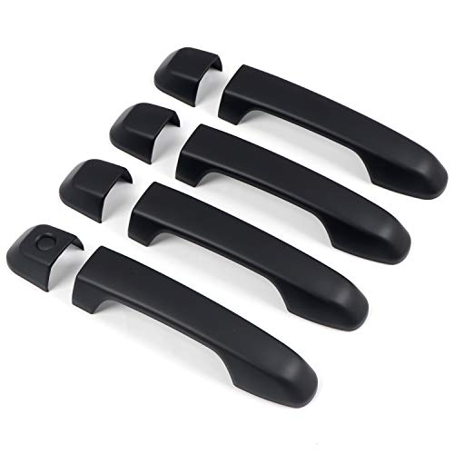 ITrims Door Handle Cover Trim for Toyota 4Runner 4WD N280 Prado J150 2010-2024 2018 2019 2020 Car Styling Accessories Exterior Door Handles 8PCS ABS (No Smart Key Holes Matte Black) - size: No Smart Key Holes Matte Black
