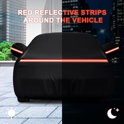 QUNSUNUS Car Cover for Chevrolet El Camino 1964-1967 and 1978-1987, Outdoor Waterproof Car Cover with Zipper, All Weather El Camino Car Covers with Wind, Sun, UV and Dust Protection - color: for Chevrolet El Camino