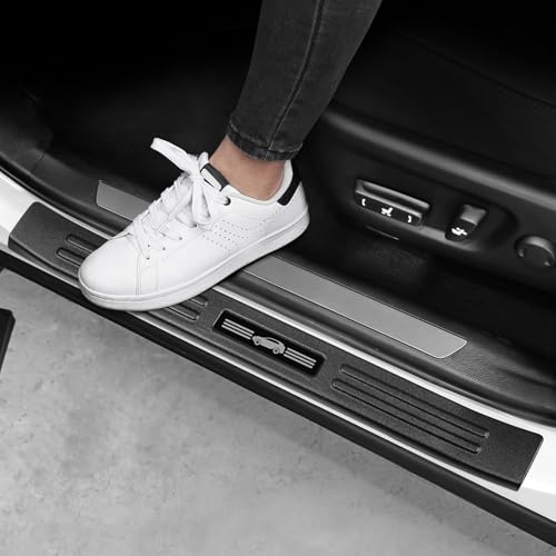 4PCS Door Sill Protector Compatible with Lexus 2015-2021 NX NX200t/NX300/NX300h Accessories Matte Black ABS Plastic Material Automobile Door Entry Guards - color: 2015-2021 NX (Matte Black)