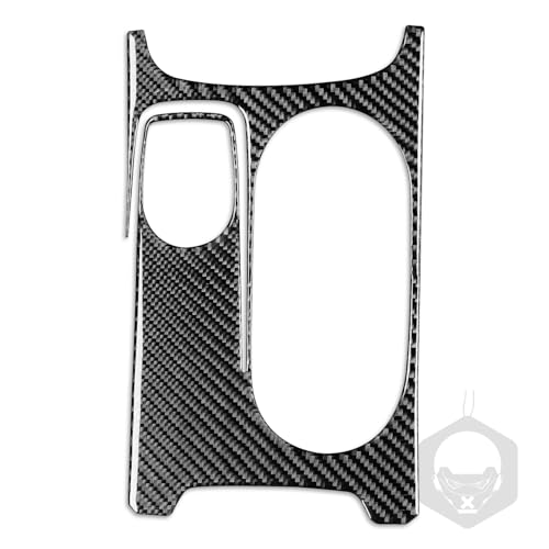 Real Carbon Fiber Car Center Control Armrests Box Multimedia Adjustment Water Cup Holder Frame Panel Sticker Cover Compatible with Benz CLA C117 2014-2018 GLA X156 2015-2019 Accessories Black - color: Center Armrests Multimedia Water Cup Holder Panel