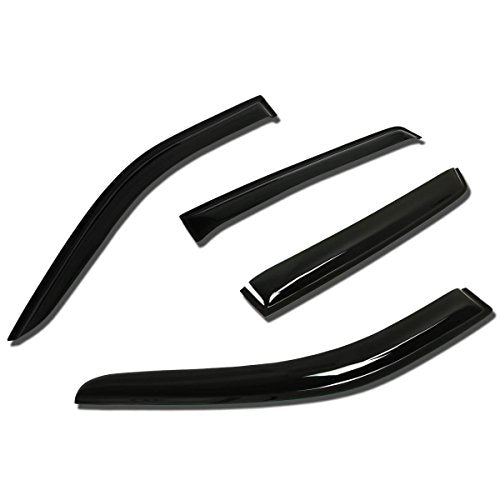 Auto Dynasty 4Pcs Tape-On Window Vent Visor Deflector Rain Guard Compatible with 2001-2006 Santa Fe, Acrylic - size: 01-06 Santa Fe