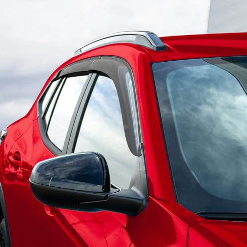 Voron Glass Tape-on Extra Durable Rain Guards for Chevrolet (Chevy) Trax 2024-2026, Window Deflectors, Vent Window Visors, 6 Pieces - 100907