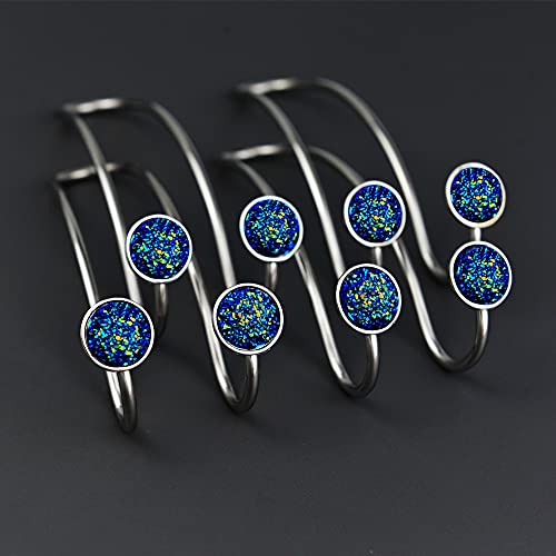 4 Pack Bling Bling Car Hooks, Universal Car Headrest Hooks, Strong Stainless Steel Car Seat Headrest Hanger Hooks for Purses & Grocery Bags (Blue) - color: 4 Blue