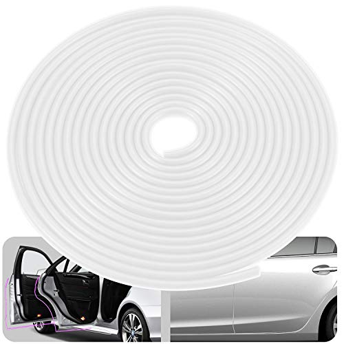 Eytool Car Door Protectors Edge Guards,16Ft(5M) Car Edge Trim Rubber Seal Protector with U Shape Car Protection Door Edge Guard Fit for Most Car (White) - color: White, size: 16ft