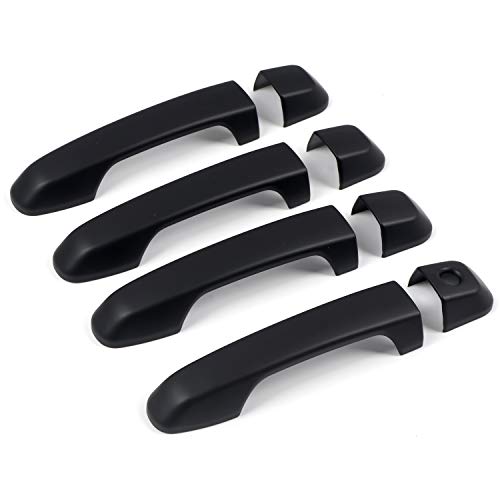 ITrims Door Handle Cover Trim for Toyota 4Runner 4WD N280 Prado J150 2010-2024 2018 2019 2020 Car Styling Accessories Exterior Door Handles 8PCS ABS (No Smart Key Holes Matte Black) - size: No Smart Key Holes Matte Black