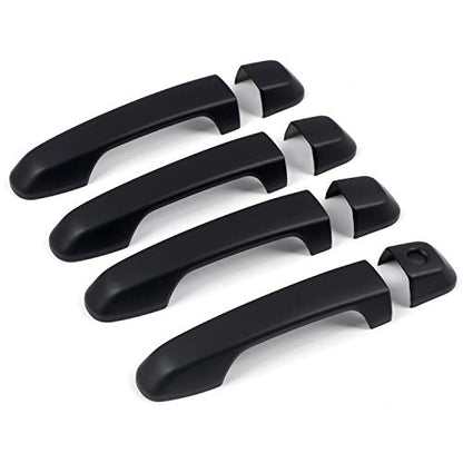 ITrims Door Handle Cover Trim for Toyota 4Runner 4WD N280 Prado J150 2010-2024 2018 2019 2020 Car Styling Accessories Exterior Door Handles 8PCS ABS (No Smart Key Holes Matte Black) - size: No Smart Key Holes Matte Black