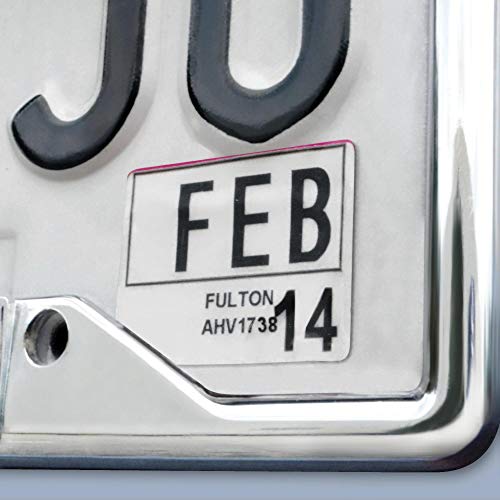 FANMATS NCAA Chrome Metal License Plate Frame