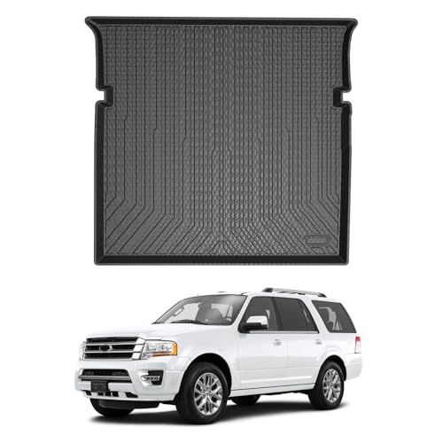 Mixsuper Custom Fit for Cargo Liner 2003-2017 Ford Expedition/Lincoln Navigator (No EL or L Models) Behind The 2nd Row Seats All Weather Rear Cargo Trunk Floor Mat - size: Fit for Expedition/Navigator | 2003-2017