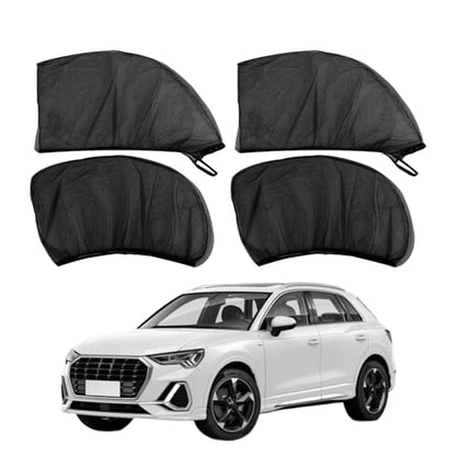 Car Window Sun Shade Cover, 4 PCS Breathable Mesh Car All Side Window Sunshade, Mosquito Net Curtain, Reduce Sun Rays, Sun Glare, Privacy Protection, Cover Full Window Suitable for Most SUV - size: 4 Pcs #Suv Style