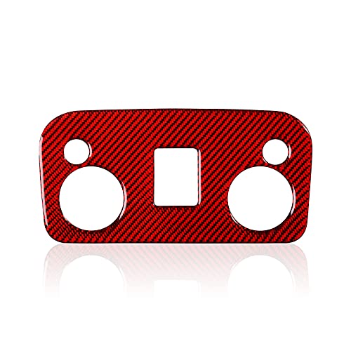 Car Reading Light Control Panel Sticker Carbon Fiber Decal Accessories for Ford Mustang 2015 2016 2017 2018 2019 2020 2021 2022 2023 - color: Reading Light