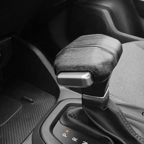 ABS Car Gear Shift Knob Cover Trim Shifter Lever Handle Protective Compatible with Kia Sorento 2024-2026,Kia Carnival 2025-2026,K4 2025-2026,K5 2025-2026 Accessories(Wood Grain Style) - color: Wood Grain Style