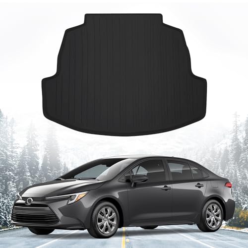 Premium Cargo Liner for Toyota Corolla (E210) Sedan 2019-2026 - 100% Protection - Custom Fit Car Trunk Mat - Easy-to-Wash & All-Season Black Cargo Mat - 3D Shaped Laser Measured Trunk Liners
