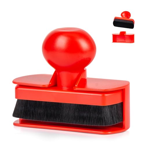 BABYSHEEP Tire Shine Applicator Brush - Extra Large Automotive Tire Dressing Applicator Brush with Storage Stand for Tire Detailing & Car Wash Kit, Black, 3.6 Inch Length (1,Red) - color: Red