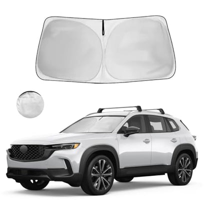 Windshield Sun Shade for Mazda CX-50 Accessories 2023 2024 2025 Window Sunshade Fit Mazda CX50 Sunshade Windshield Cover 4 Layers Front Window Shade Sun Visor Blocks UV Keep Car Cooler - size: S1. for Mazda Cx-50 2023-2025