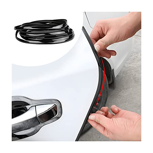 Blilo Car Door Edge Guards, 16Ft U Shape Door Edge Trim, Rubber Molding Auto Door Edge Seal Protector, Anti-Collision Vehicle Protection Accessories Universal for SUV, Truck, Van (Black) - color: Black