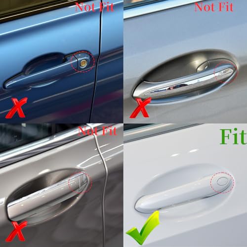 Car Door Handle Key Cover Keyhole Protector Cap Lock Access Replacement for BMW Z4 X3 X4 X5 X6 X7 3 4 5 6 8 Series OE# 8089701 7470565 7470575 (Charcoal Black) - color: Charcoal Black
