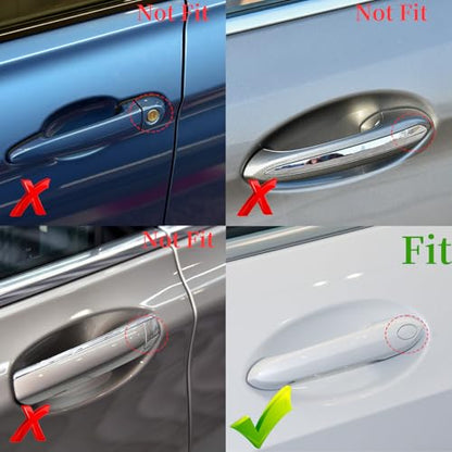 Car Door Handle Key Cover Keyhole Protector Cap Lock Access Replacement for BMW Z4 X3 X4 X5 X6 X7 3 4 5 6 8 Series OE# 8089701 7470565 7470575 (Blue) - color: Blue