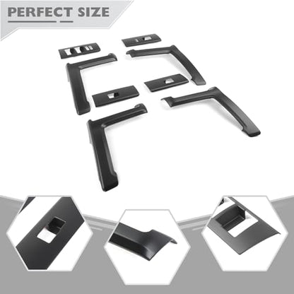 JeCar 8pcs Matte Black Interior Door Handle Covers Trim Kit for Toyota 4Runner 2010-2023 - color: Matte Black