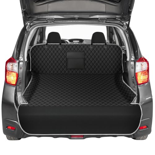 NECKORY SUV Cargo Liner for Dogs - Waterproof Dog Car Seat Cover Mat for SUVs, Sedans, Vans & Trunks with Non-Slip Bumper Flap Protector, Scratchproof Large Size Universal Fit, Grey - color: Grey