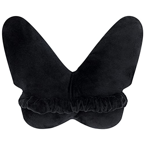 JWH 3D Butterfly Shaped Pillow Print Neck Cushion for Car Travel Plane Airplane Trip Headrest Long Flights Essentials Cute Head Rest with Elastic 8 x 12 Inch Royal Blue - color: Z Neckblue