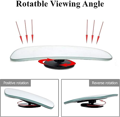 WildAuto Blind Spot Mirror, Rectangle Adjustable Car Auxiliary Universal Wide Angle Mirror for Universal Cars (Adhesive, 2pcs) - size: Adhesive Rectangle