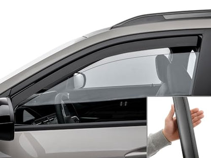 WeatherTech Custom Fit Side Window Deflectors for Chevrolet Trax (801076IMB), Matte Black - color: Matte Black