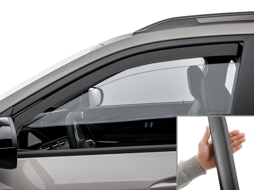 WeatherTech Custom Fit Side Window Deflectors for Chevrolet Trax (801076IMB), Matte Black - color: Matte Black