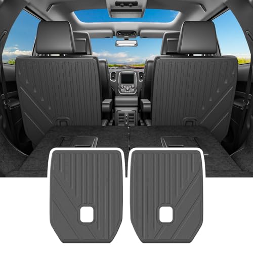 powoq 6 Seats Cargo Mat Compatible with 2016-2026 Dodge Durango Trunk Mat TPE 2nd Back Seat Protector Cargo Liner Trunk Liner Replacement for 2016-2026 Dodge Durango Accessories - color: 6 Seats 2nd Row Backrest Mat