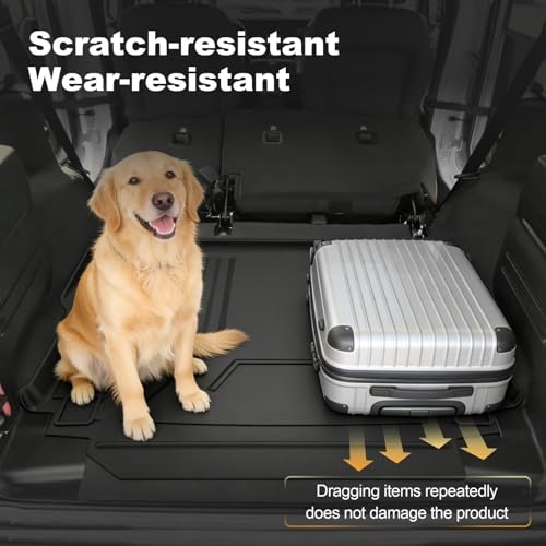 Upgraded Wrangler JL Trunk Mat | AOMSAZTO Cargo Liner for 2018-2026 Jeep Wrangler JL 4X4 Without OEM Subwoofer, All Weather Upgrade Cargo Mat Rubber for Wrangler JL-(Not for JK or 4XE) - style: 6) for Jeep Wrangler JL Without Subwoofer 2018-2026 Cargo Lin