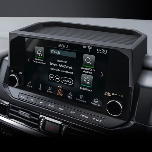for Pathfinder Dashboard Center Console Organizer 2026 2025 2024 2023 2022 Pathfinder SL/Platinum/Rock Creek Accessories 9’’ Behind Screen Organizer Box Dash Tray-Only for 9" Screen - size: for 2022-2026 Nissan Pathfinder