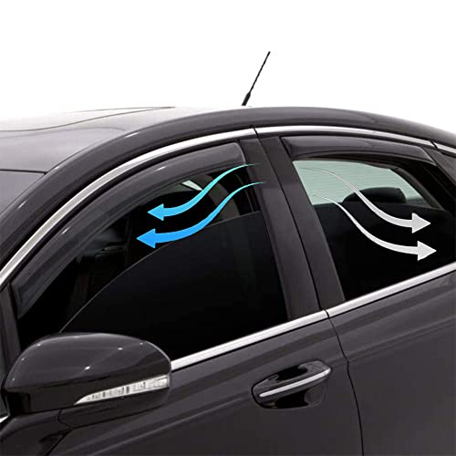 Wensdy 4pcs Side Window Wind Deflector Visors,Outside Mount Sun rain Guards for 1999-2006 Chevy Silverado/GMC Sierra 1500/2500/3500,2007 HD Classic Models Trucks with Ext. Cab 94044 - size: 99-06 Silverado/Sierra 1500 Ext Cab