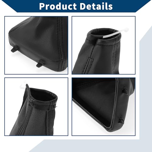 No.24430525/5738392 Gear Shift Stick Gaiter for Opel for Astra 1998-2010 Gear Stick Knob Cover Boot Shift Cover Dustproof Leather 1 Pc Black