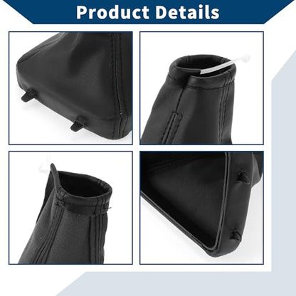 No.24430525/5738392 Gear Shift Stick Gaiter for Opel for Astra 1998-2010 Gear Stick Knob Cover Boot Shift Cover Dustproof Leather 1 Pc Black